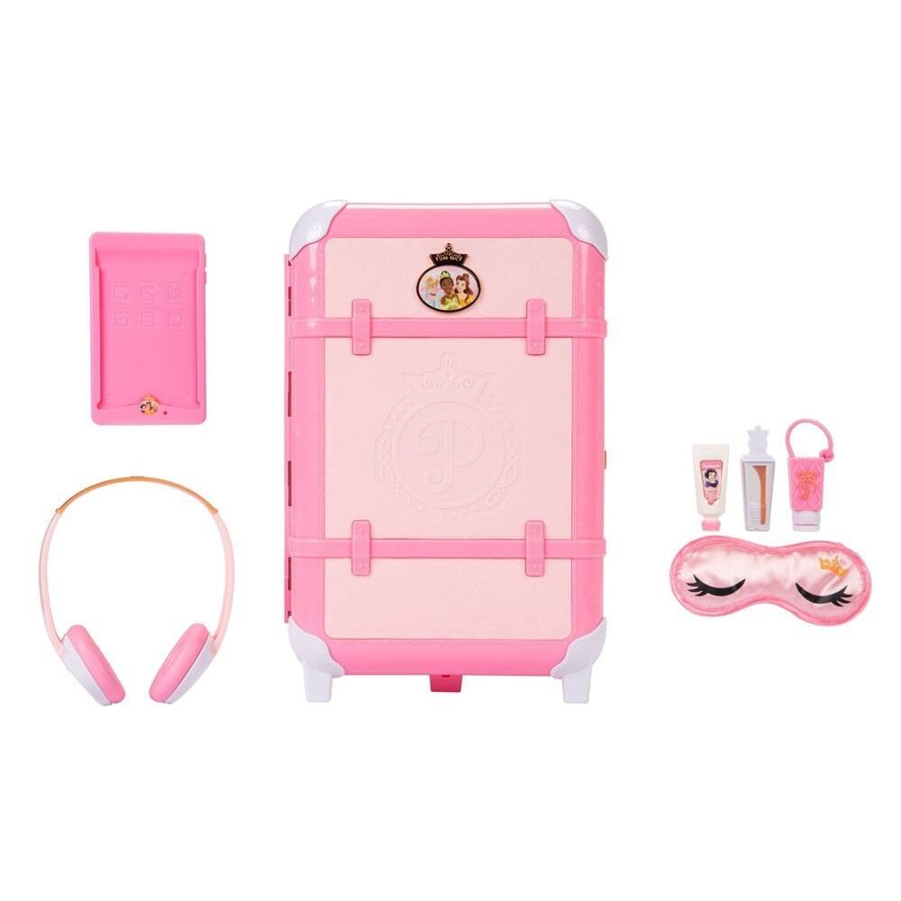 Disney Princess Travel Suitcase Play Set for Girls with Luggage Tag Style Collec